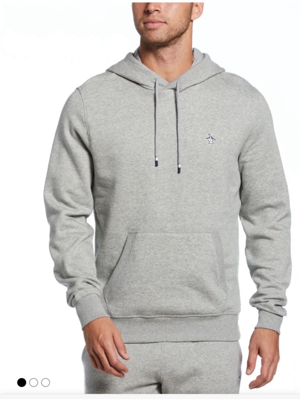 Original Penguin Light Grey Pullover Hoodie